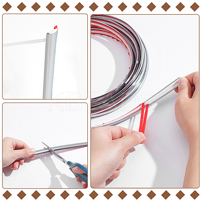Plastic Edging Band AJEW-WH0419-77A-1