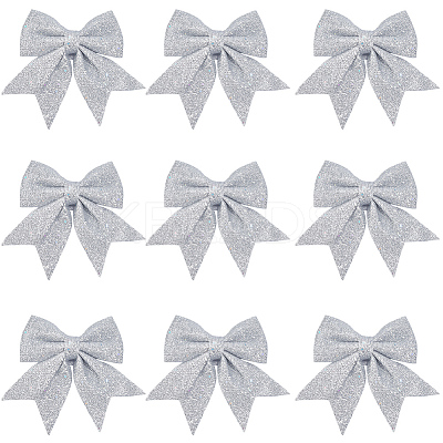10Pcs Glitter Foam Bowknot Ornament Accessories FIND-GF0008-55C-1