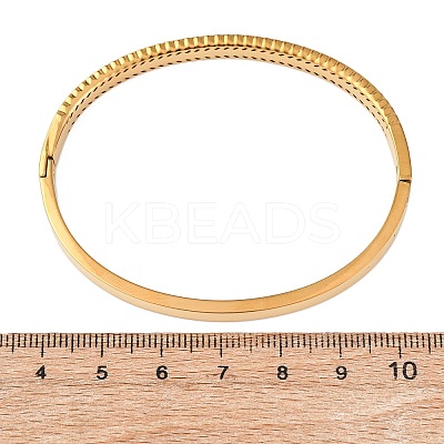 304 Stainless Steel Micro Pave Cubic Zirconia Hinged Bangles for Women BJEW-Z146-04G-1