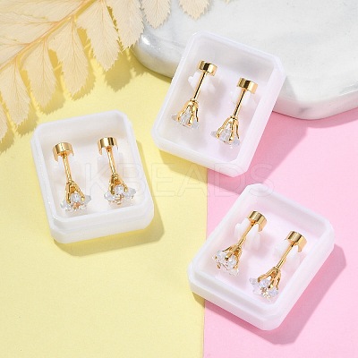 Star Glass Ear Fake Plugs EJEW-H105-23G-C-1