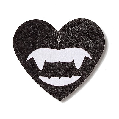 Halloween Imitation Leather Pendants FIND-K017-02B-01-1
