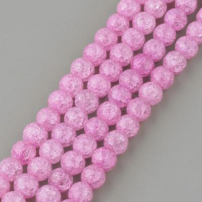 Synthetic Crackle Quartz Beads Strands GLAA-S134-10mm-03-1