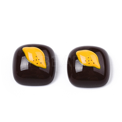 Opaque Resin Enamel Cabochons CRES-N031-035-1