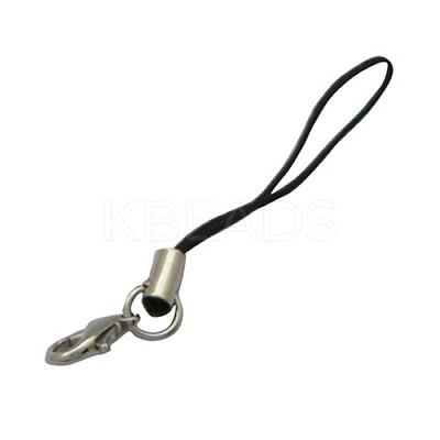 Black DIY Cord Loop Mobile Straps X-MOBA-SCL004-1-1