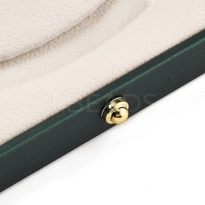 Square PU Leather Pearl Necklace Box LBOX-WH0002-06A-1