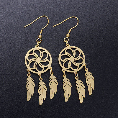 201 Stainless Steel Chandelier Earrings STAS-S105-JN357-2-1