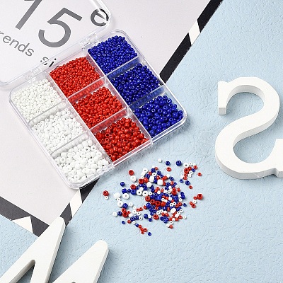 2220Pcs 9 Style Glass Seed Beads SEED-YW0001-28-1