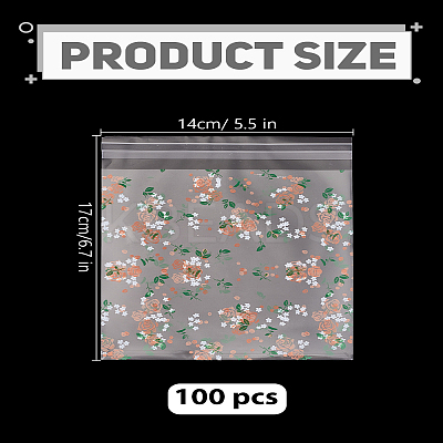 1Set 100Pcs Paper Cookie & Snack Storage Bags BAKE-LP0001-02-1