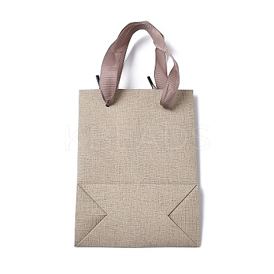 Paper Gift Tote Bags with Nylon Ribbon Handles LS-ABAG-G018-01B-1