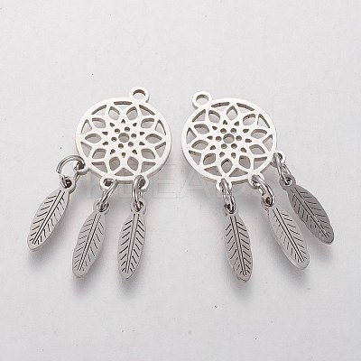 Non-Tarnish 304 Stainless Steel Pendants X-STAS-Q201-T473-1