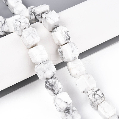 Natural Howlite Beads Strands G-N353-03A-07-1