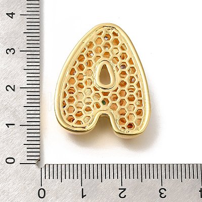 Brass Cubic Zirconia Pendants KK-M295-13G-A-1