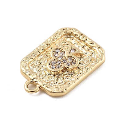 Brass Micro Pave Cubic Zirconia Pendants LS-KK-D283-30G-02-1