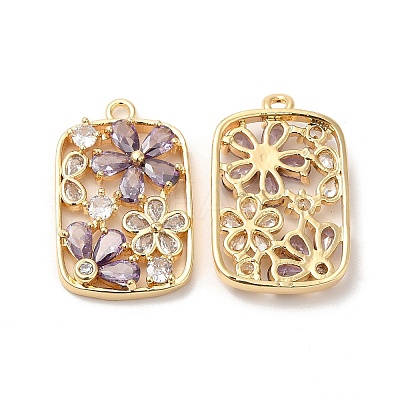 Real 18K Gold Plated Brass Pendant X-KK-B074-71G-03-1