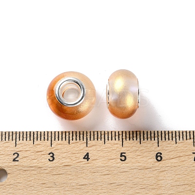 Two Tone Resin European Beads RESI-M001-02H-1