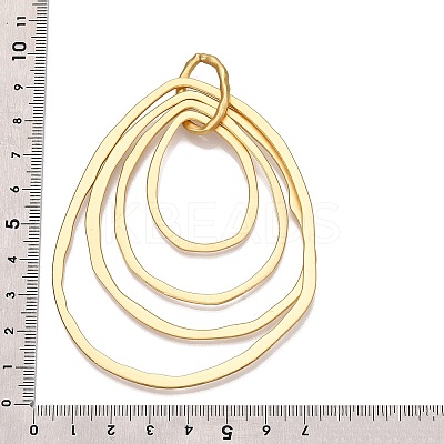 Rack Plating Eco-Friendly Alloy Big Pendants FIND-N005-35G-1