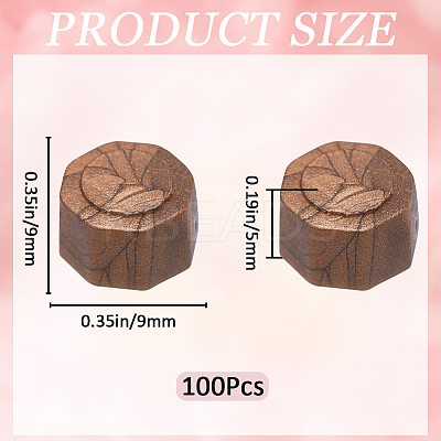 100Pcs Octagon Sealing Wax Particles DIY-CP0009-40A-1