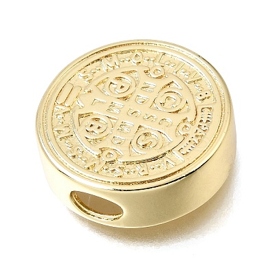 Religion Brass Beads KK-E802-23G-1
