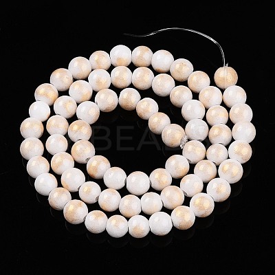 Natural Mashan Jade Beads Strands G-A255-A01-02H-1