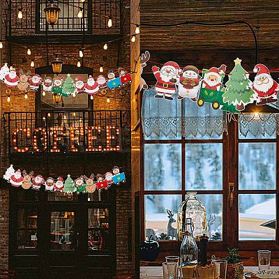 80 Pcs Christmas Decoration Banners Flags JX062A-1