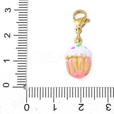 304 Stainless Steel Enamel Pendant Decorations STAS-D205-03A-G-1