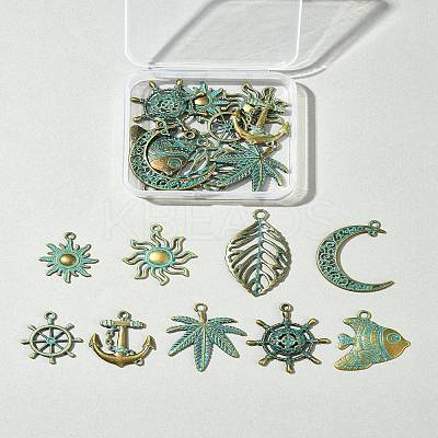 9 Styles Zinc Alloy Pendants FIND-FS0002-71-1