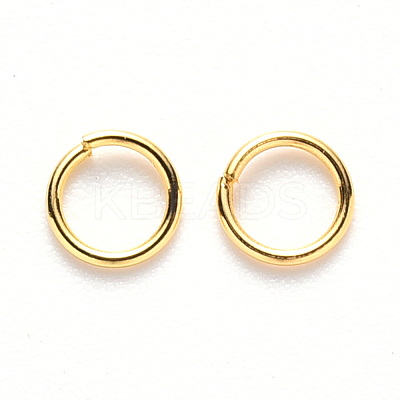 Brass Open Jump Rings KK-S358-001G-1