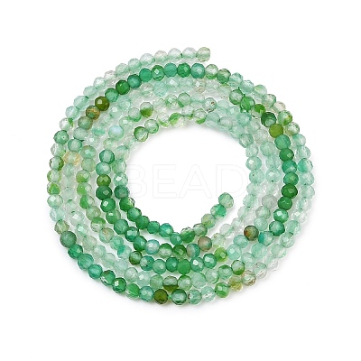 Natural Green Onyx Agate Beads Strands G-L633-A01-2mm-1