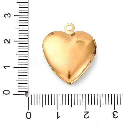 304 Stainless Steel Heart Locket Pendants STAS-Z168-02G-01-1