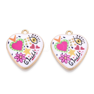 Printed Alloy Pendants LS-ENAM-ZX002-36A-1