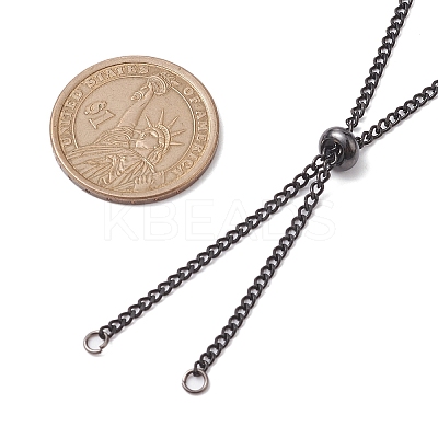 Adjustable 304 Stainless Steel Curb Chains Necklaces Making AJEW-JB01214-03-1