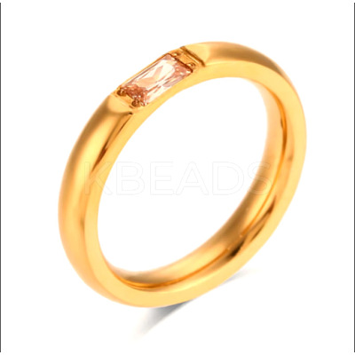 304 Stainless Steel Pave Cubic Zirconia Finger Rings FS-WG61B2A-32-1