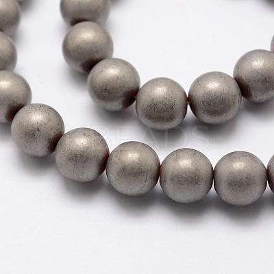 Electroplate Non-magnetic Synthetic Hematite Beads Strands G-R363-10mm-03-1