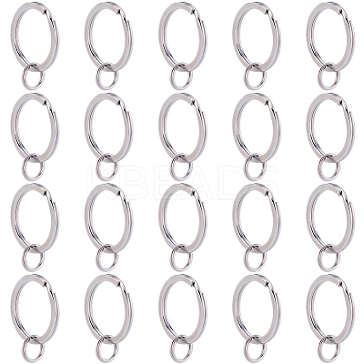 316 Surgical Stainless Steel Split Key Rings STAS-BBC0008-20-1