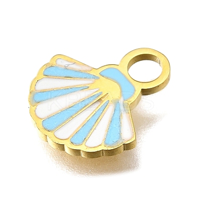 304 Stainless Steel Enamel Charms STAS-K263-86B-G-1