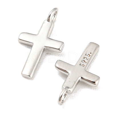 Rhodium Plated 925 Sterling Silver Charms LS-STER-Q190-07P-1