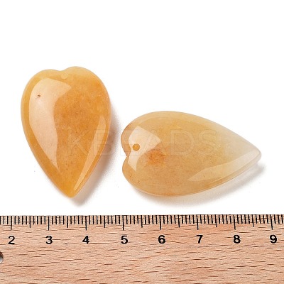 Natural Yellow Aventurine Pendants G-D087-02J-1