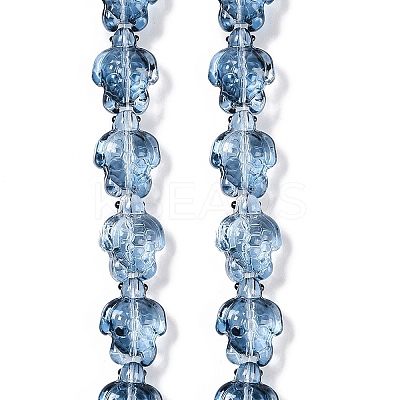 Transparent Glass Enamel Beads Strands GLAA-B021-06I-1