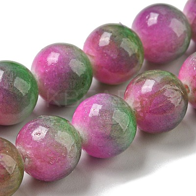 Dyed Natural White Jade Beads Strands G-F764-03C-1