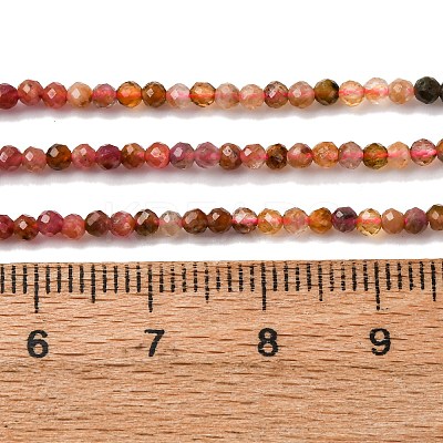 Natural Multicolor Tourmaline Beads Strands G-C226-B02-2mm-02-1