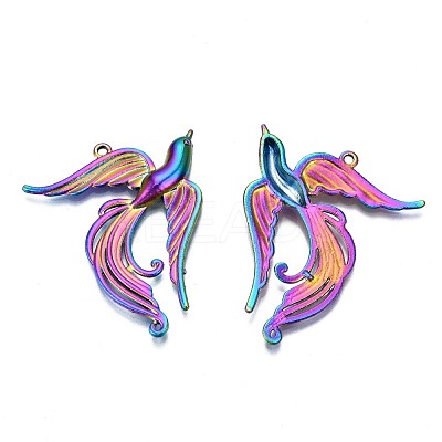Rainbow Color Alloy Pendants PALLOY-N156-158-NR-1