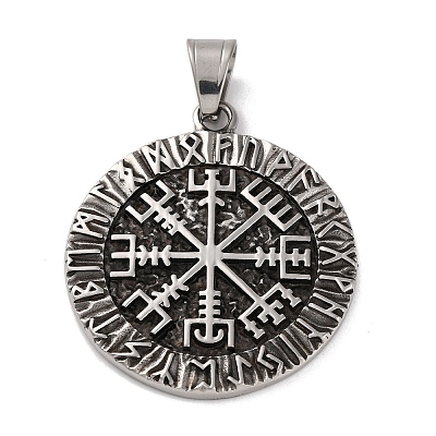 304 Stainless Steel Pendants STAS-U021-01AS-1