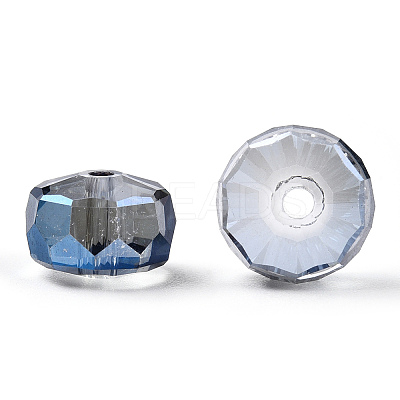 Transparent Electroplate Glass Beads Strands EGLA-YWC0001-10mm-02-1