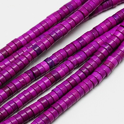 Synthetic Turquoise Beads Strands TURQ-G110-5x3mm-02-1