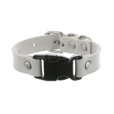 Imitation Leather & Alloy & Plastic Bracelets for Men Women FS-WG10CE2-02-1