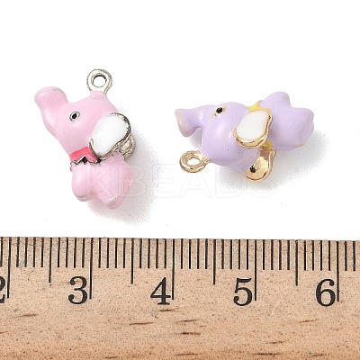 Alloy Enamel Pendants ENAM-F156-08-1