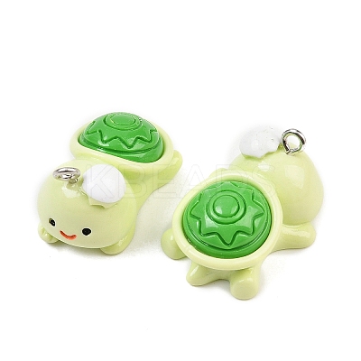 Cute Opaque Resin Pendants RESI-I345-01P-01-1