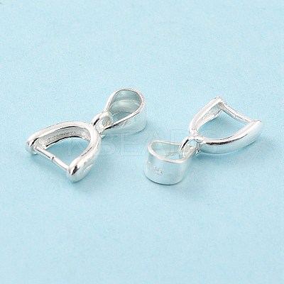 925 Sterling Silver Ice Pick Pinch Bails STER-Z001-121S-03-1