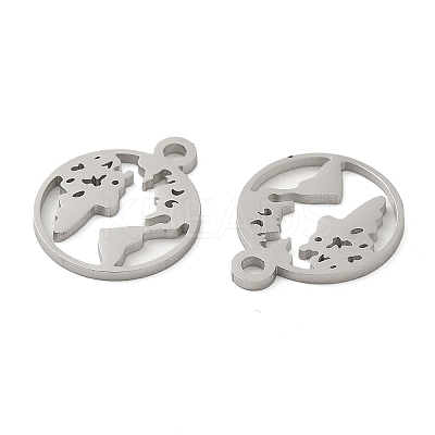 Non-Tarnish 304 Stainless Steel Charms STAS-J042-06P-1