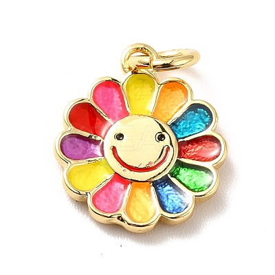 Rack Plating Brass Pendants KK-M230-30G-1
